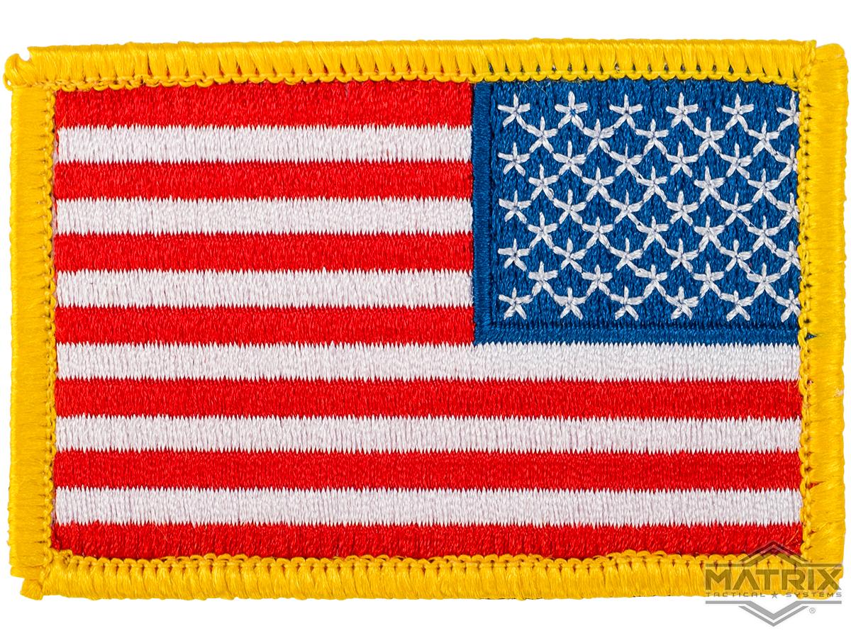 Matrix Hook and Loop U.S. IFF Flag Patch (Color: Full Color / Reversed)