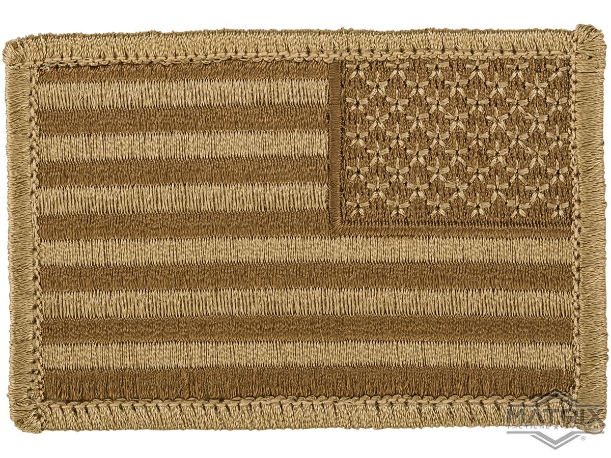 Matrix Hook and Loop U.S. IFF Flag Patch (Color: Desert / Reversed)