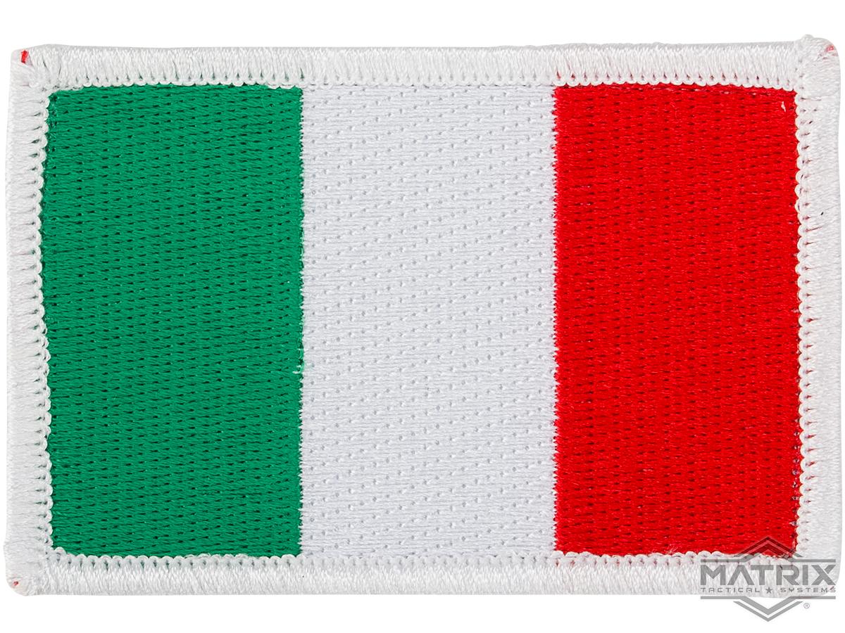 Matrix Country Flag Series Embroidered Morale Patch (Country: Italy)