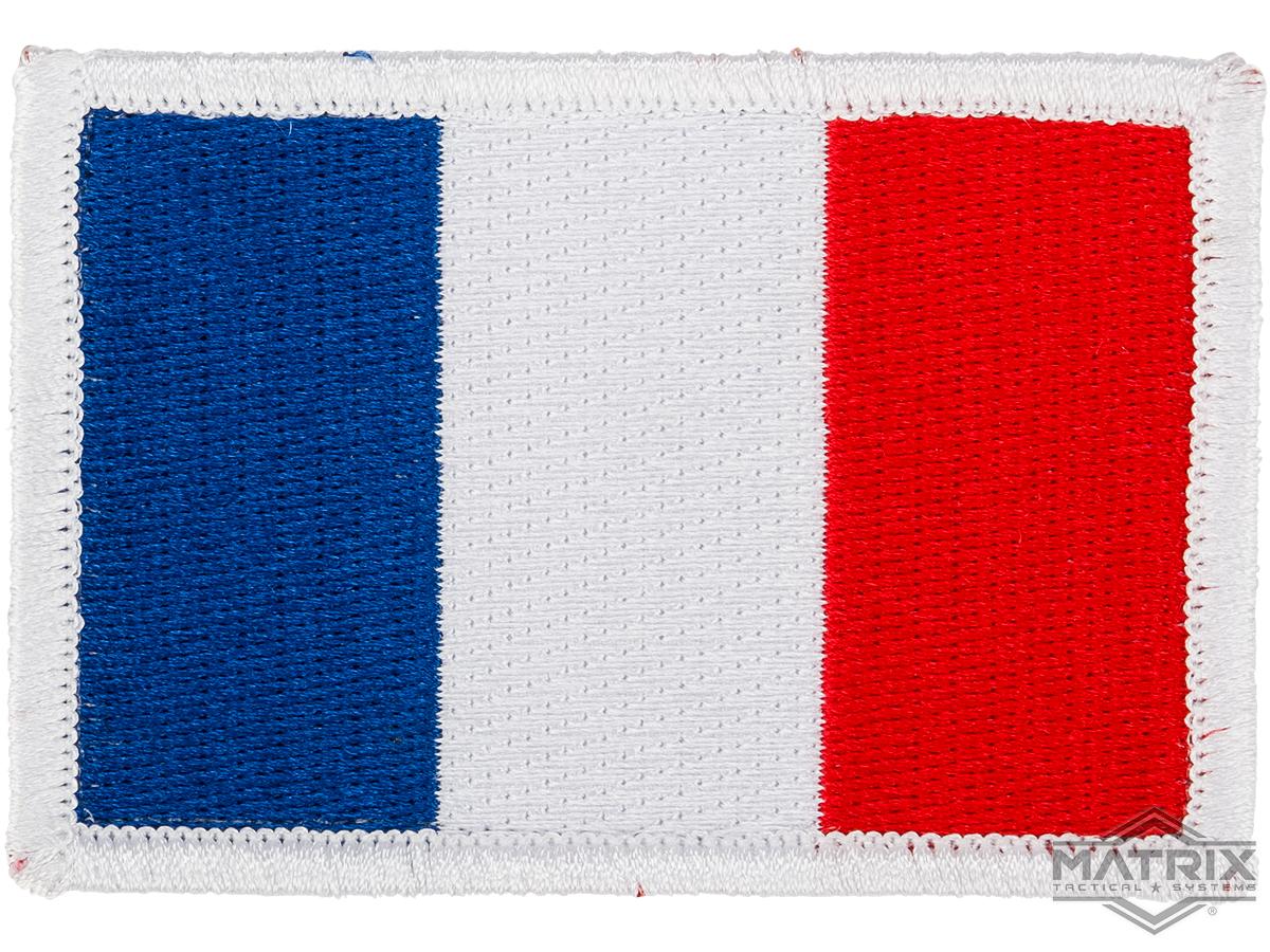 Matrix Country Flag Series Embroidered Morale Patch (Country: France)