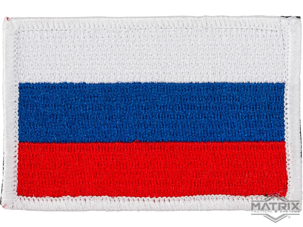 Matrix Country Flag Series Embroidered Morale Patch (Country: Russian Federation)