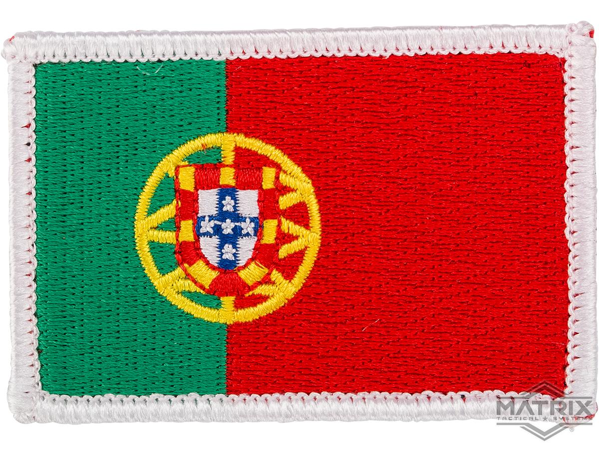 Matrix Country Flag Series Embroidered Morale Patch (Country: Portugal)