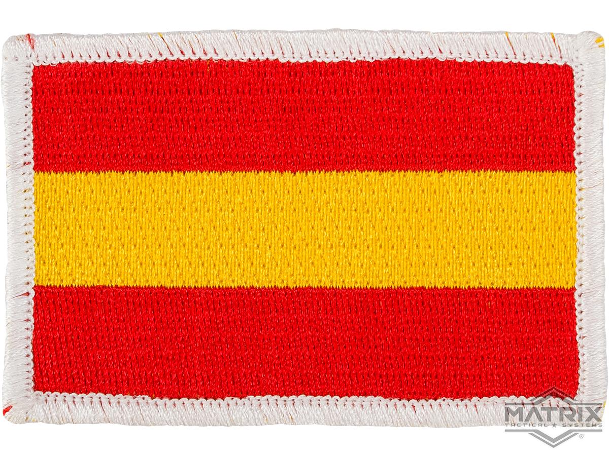 Matrix Country Flag Series Embroidered Morale Patch (Country: Spain)