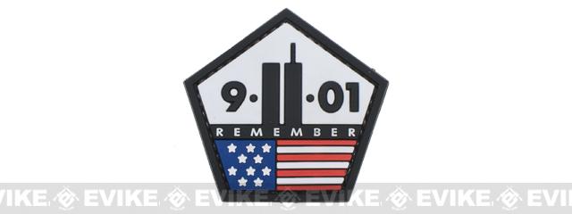 Remember 9-11 PVC Hook and Loop Morale Patch, Tactical Gear/Apparel ...