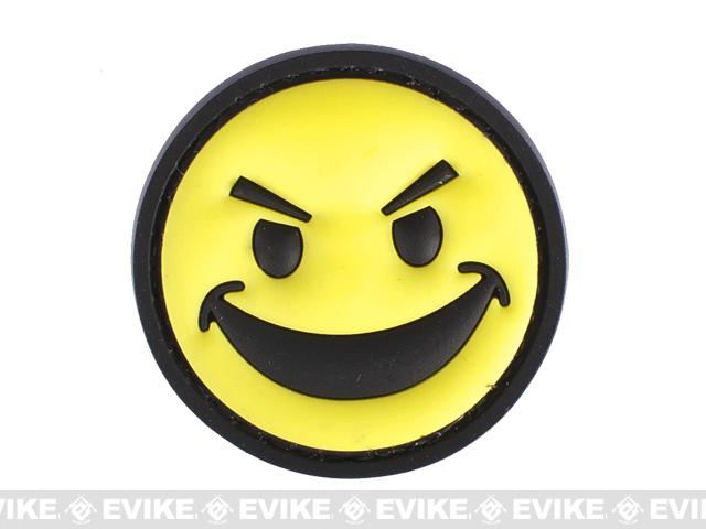 PVC IFF Hook and Loop 1.5 Morale Patch - Angry Smiley Face