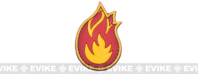 PVC Morale IFF Hook and Loop Patch - Flame