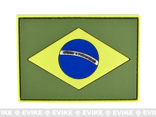 PVC Hook and Loop International Flag Patch (Flag: Brazil)