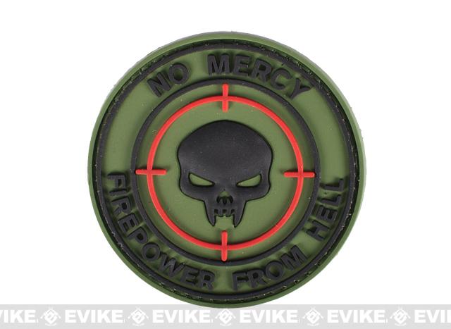 PVC IFF Hook and Loop Morale Patch - No Mercy Firepower From Hell