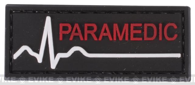 Matrix Paramedic PVC Hook and Loop Patch - Red / Black