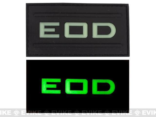 Matrix EOD Glow in the Dark PVC Hook and Loop Patch - Black