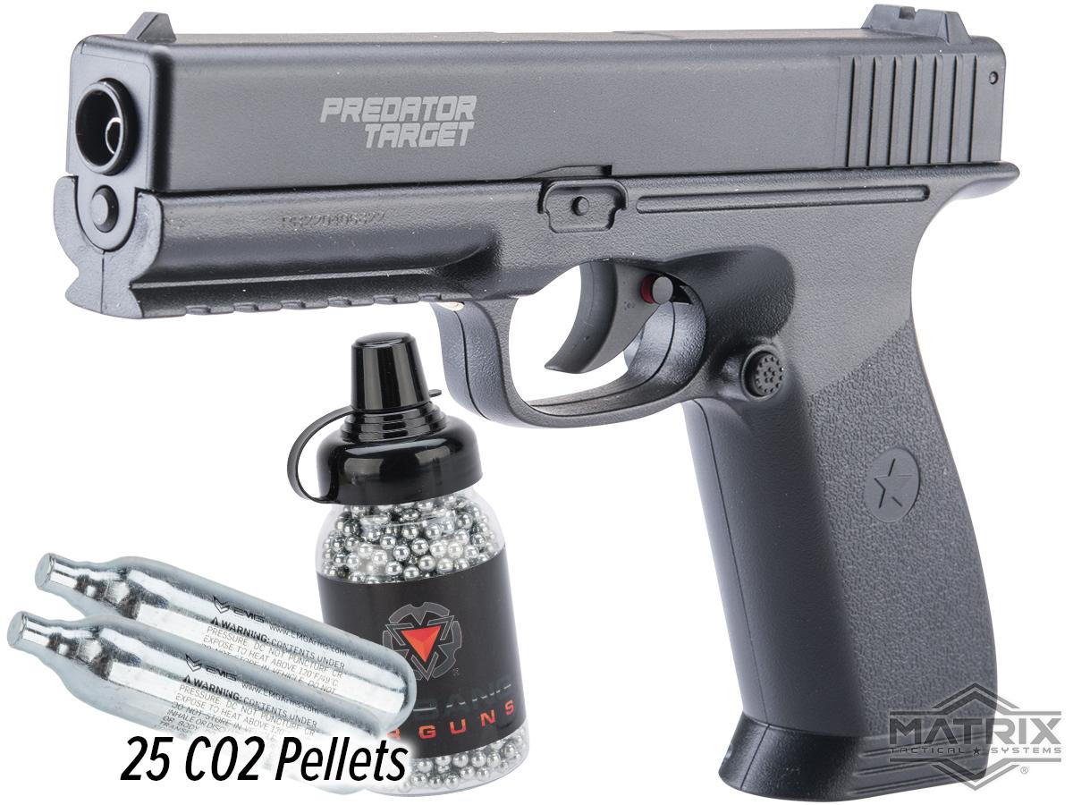 Matrix Predator Target 4.5mm Non-Blowback CO2 Air Pistol (Color: Black / Essentials Pack)