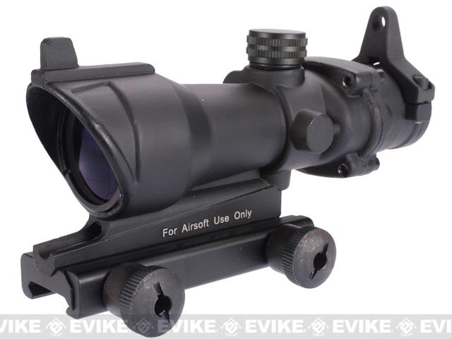 Element 4x32 Rifle Scope with Integrated Iron Sight & Picatinny Mount (Color: Black)