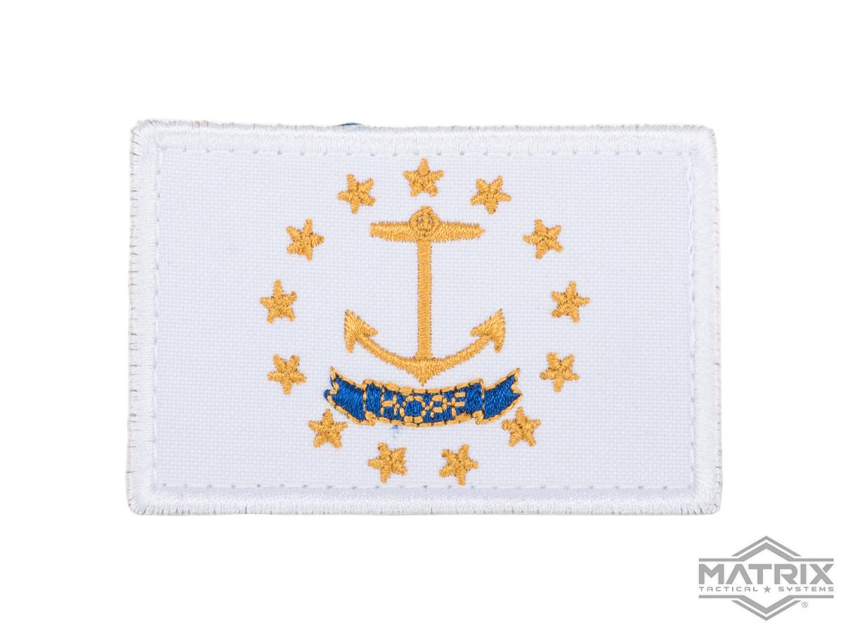 Matrix Tactical Embroidered U.S. State Flag Patch (State: Rhode Island The Ocean State)