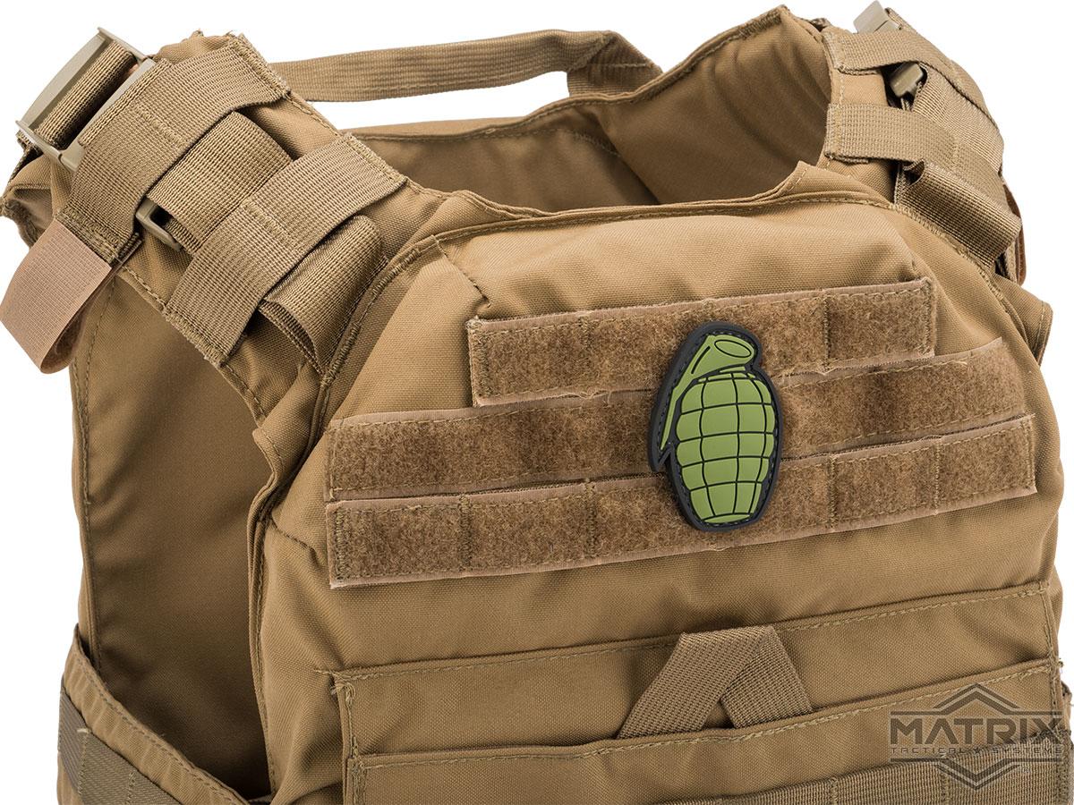 Matrix Pineapple Grenade PVC Morale Patch (Color OD Green), Tactical Gear/Apparel, Patches