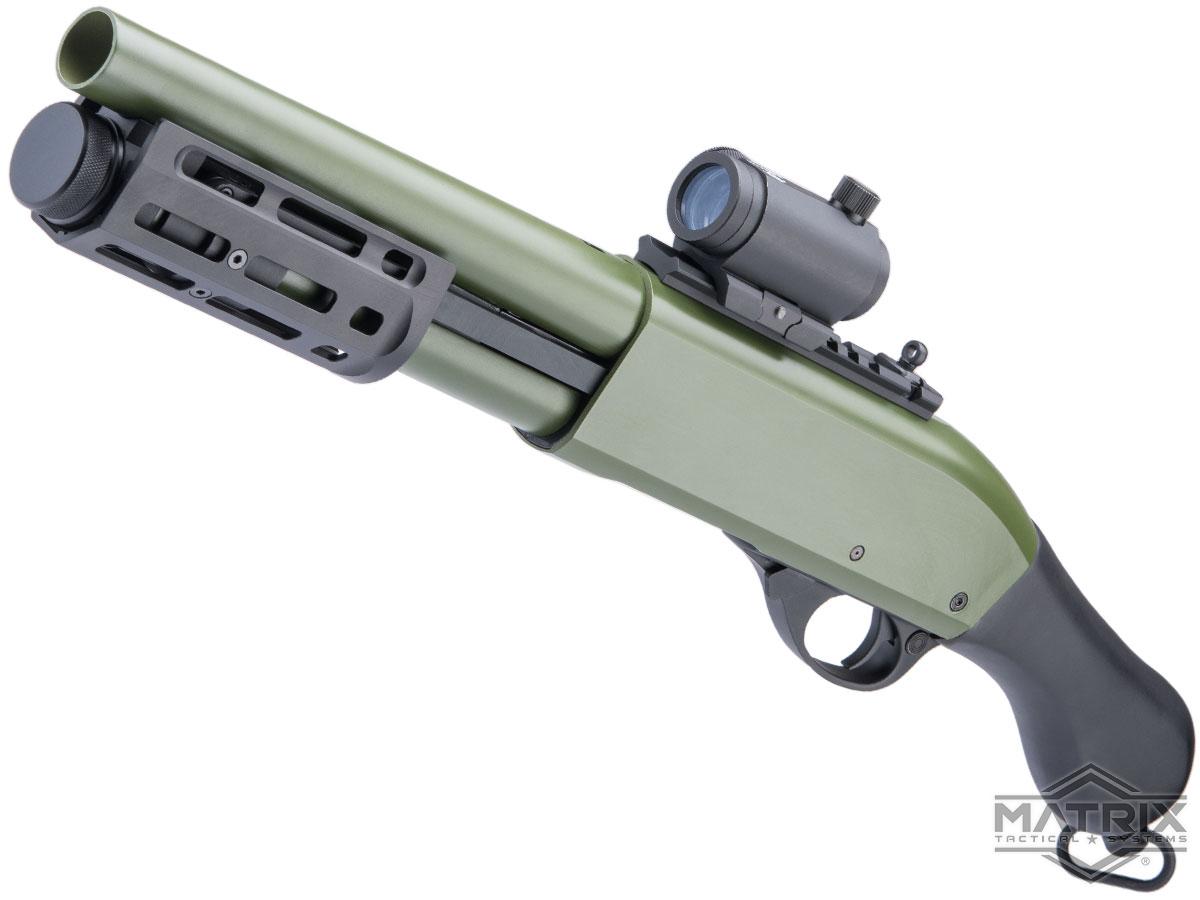 Matrix Tactical M-LOK Spring Powered Airsoft Tri-Shot Shotgun (Model: S-II / Olive Drab)