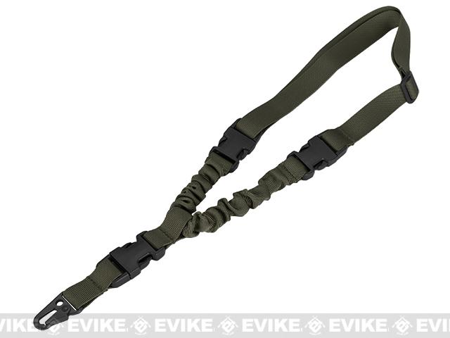 Matrix QD High Speed Single Point Bungee Sling w/ HK Hook (Color: Foliage Green)