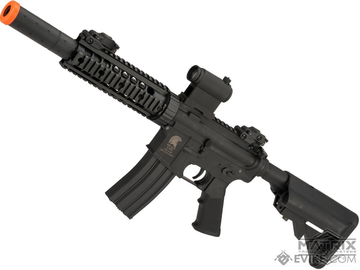 Matrix / S&T Sportsline M4 RIS Airsoft AEG Rifle w/ G3 Micro-Switch Gearbox (Model: Black CQB-R 7)