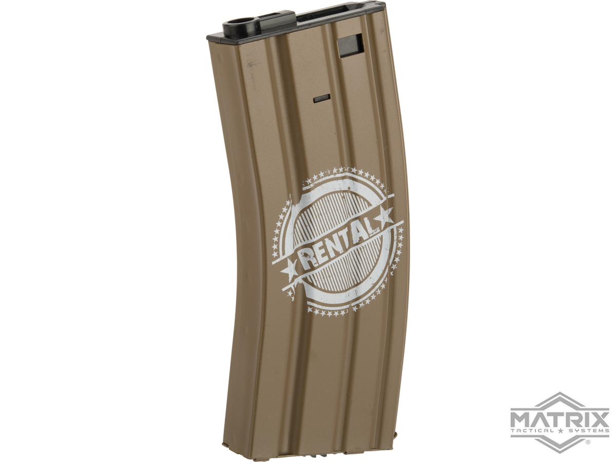 Matrix Field Rental 300rd M4 Airsoft AEG Magazine Box of 50 (Color: Tan / Evike)