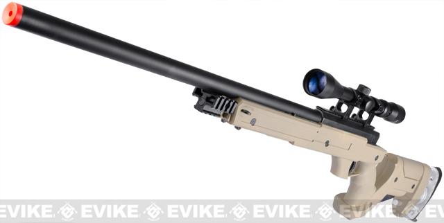 Matrix Shadow Ops MB05 SR-22 Tactical Airsoft Sniper Rifle w/ Adjustable Stock (Color: Tan + Scope and Bipod)