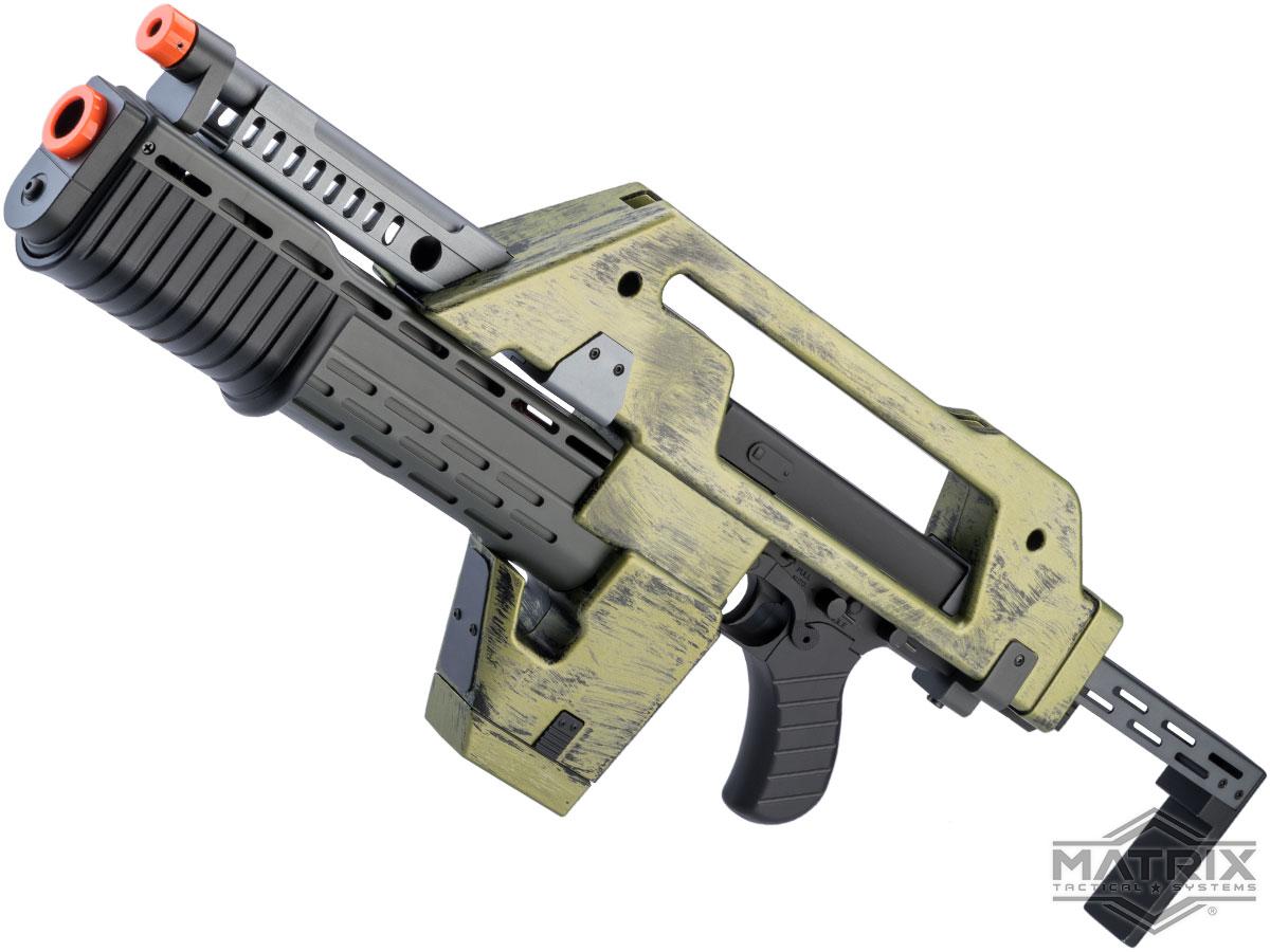 Matrix Limited Edition Custom Alien Pulse Rifle Airsoft AEG (Color: Battle Worn)