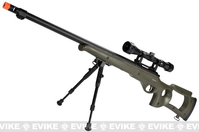 Matrix VSR10 MB09 Airsoft Bolt Action Sniper Rifle by WELL (Color: OD + Scope and Bipod)