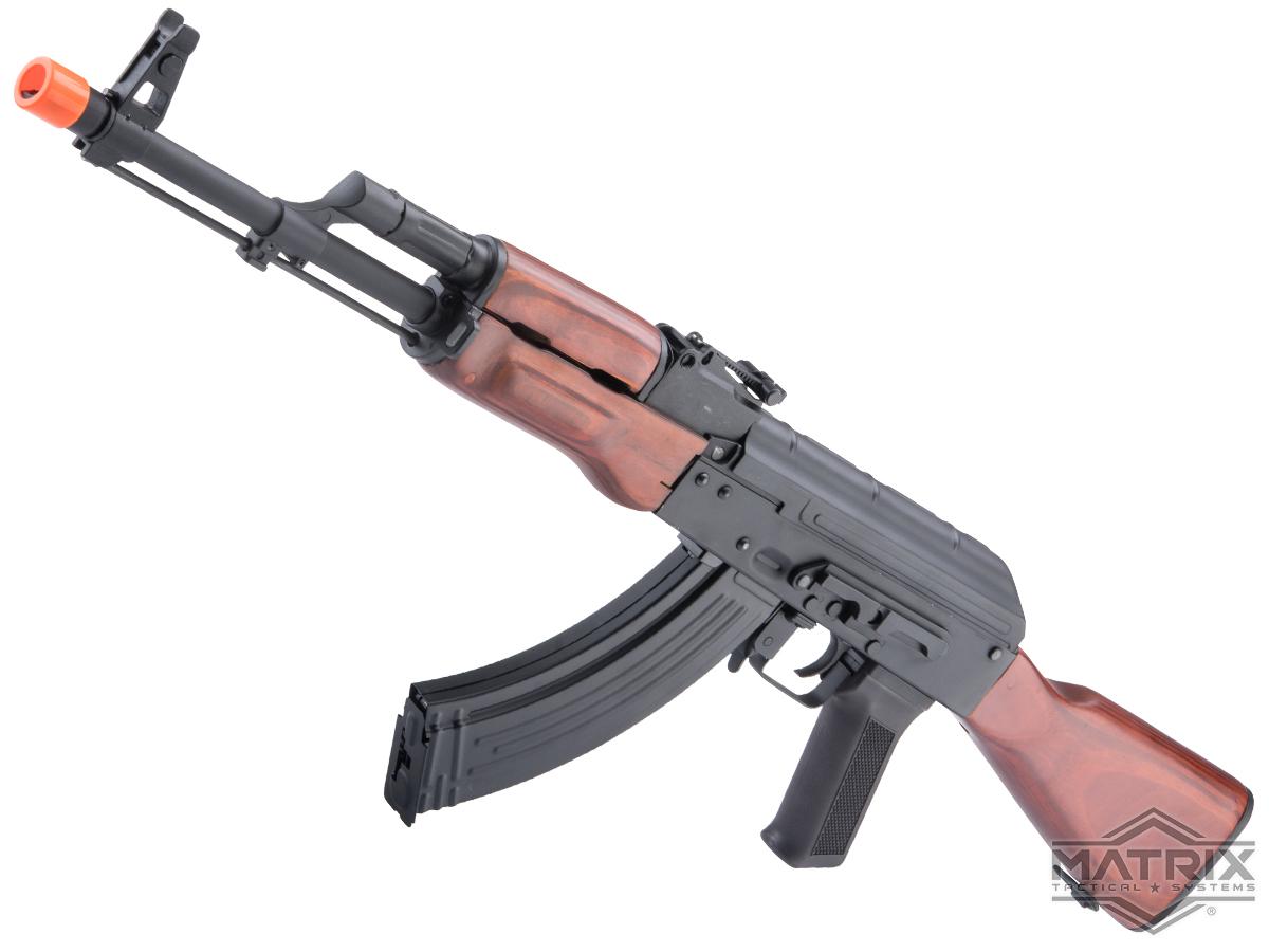 Matrix / S&T Stamped Steel AK Airsoft AEG Rifle w/ G3 Electronic Trigger QD Spring Gearbox (Model: AKMN / Real Wood)