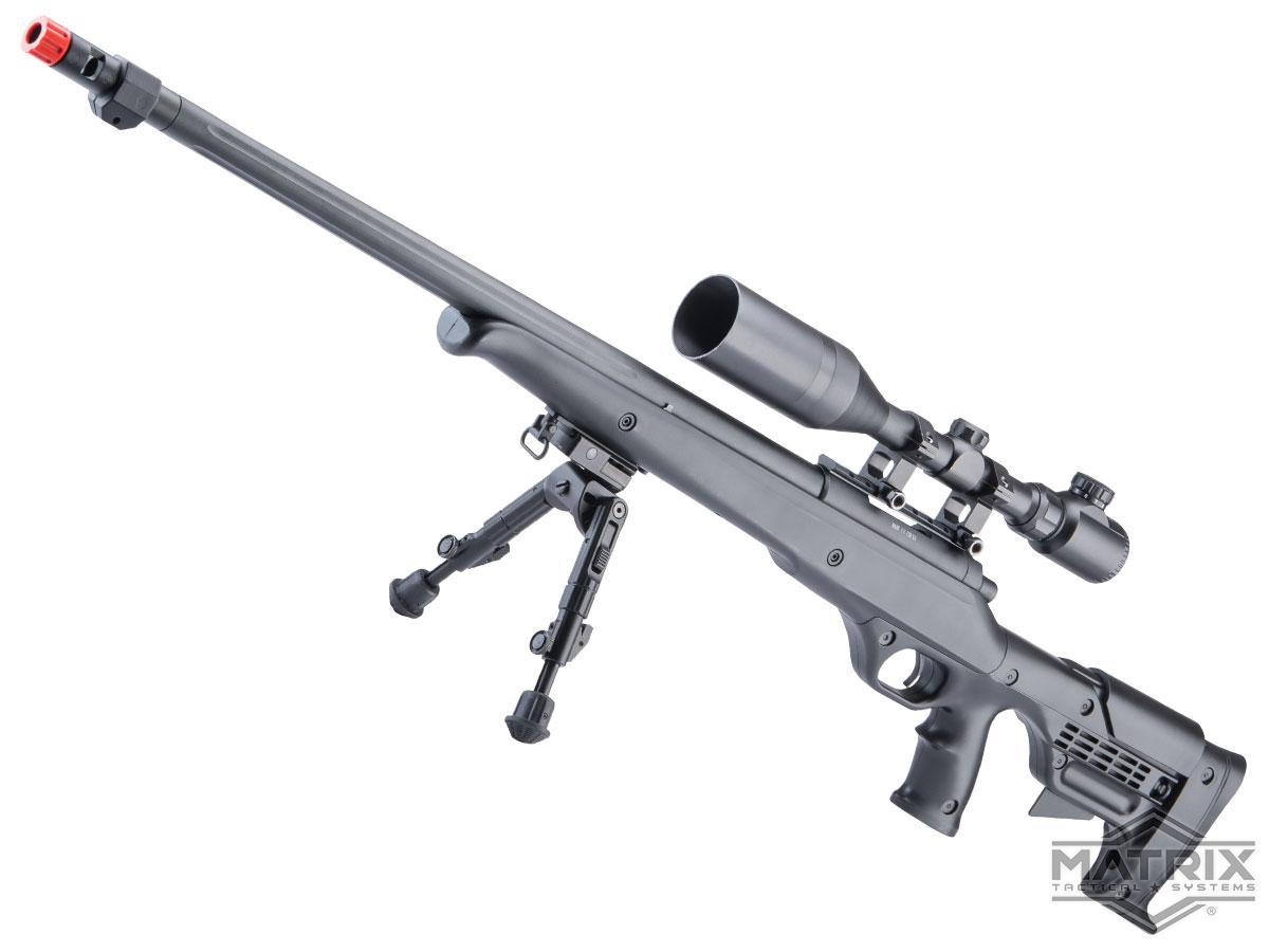 Matrix VSR10 MB-11 Airsoft Bolt Action Sniper Rifle by WELL (Package: Add Scope + Bipod)