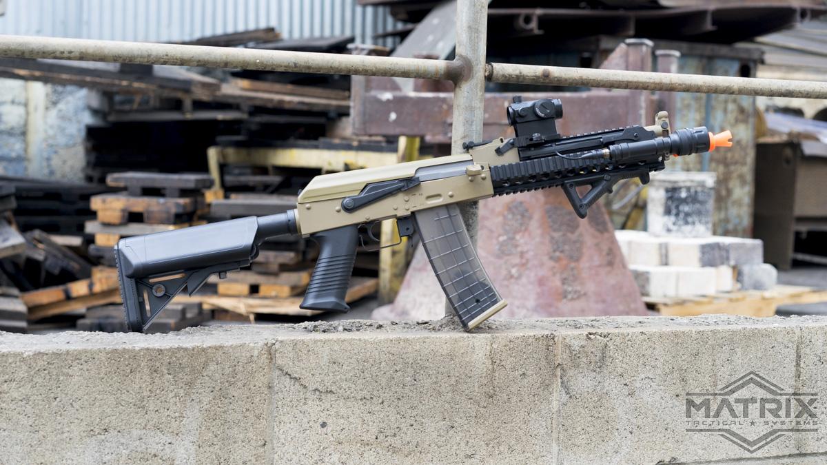 Matrix Special Edition AK Tactical Airsoft AEG (Color Tan / 400 FPS