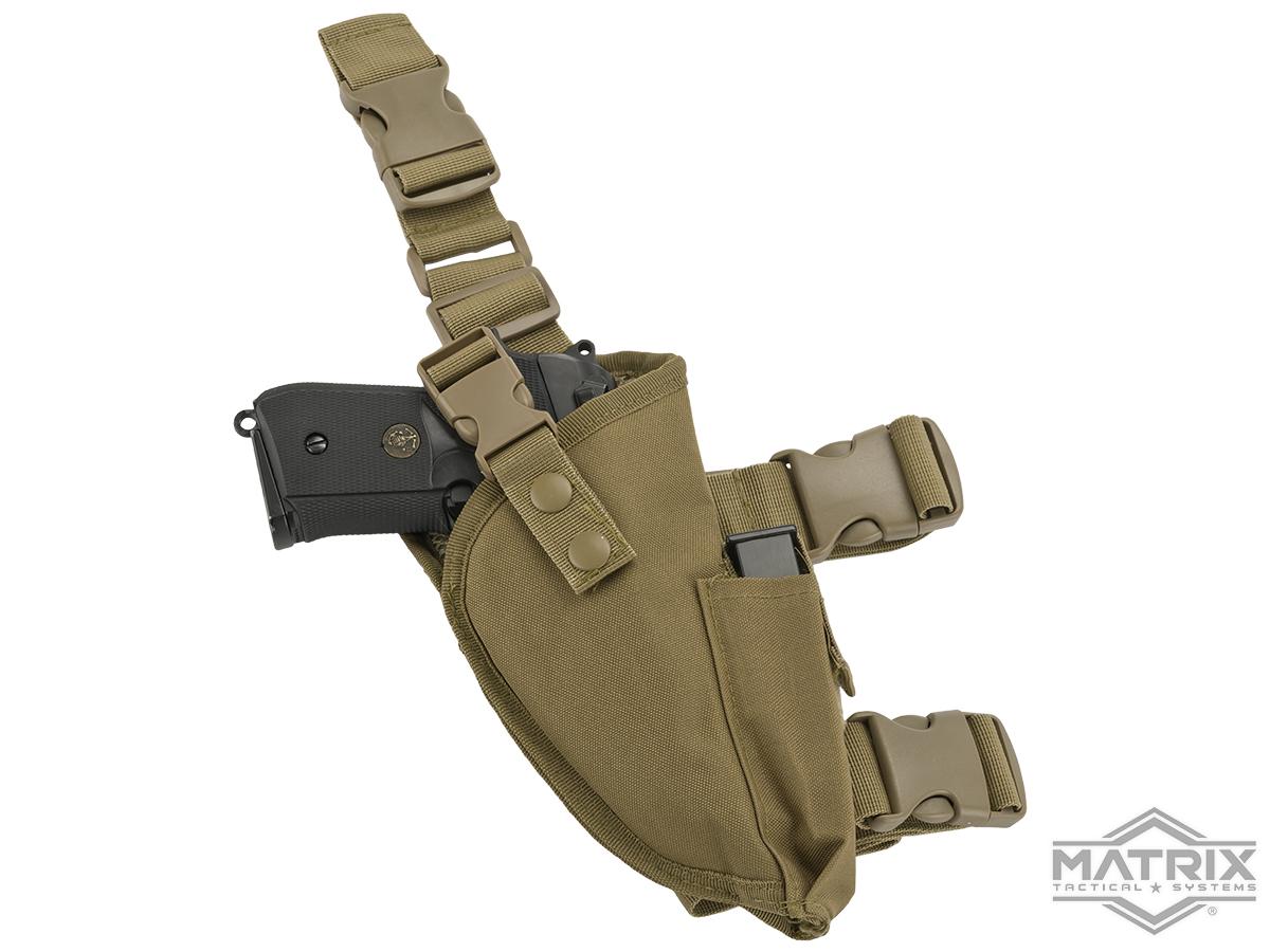 Matrix Deluxe Tactical Thigh Holster (Color: Tan / Right)
