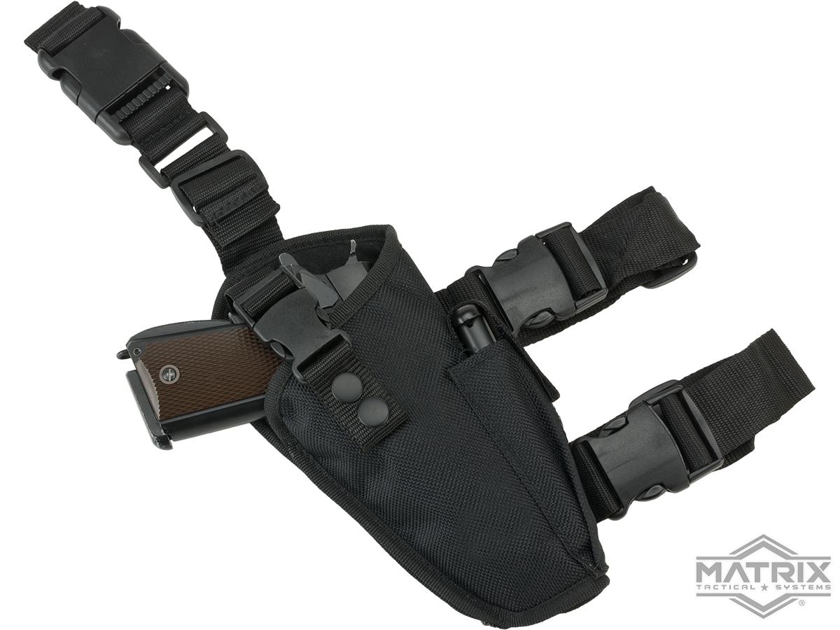 Matrix Deluxe Tactical Thigh Holster (Color: Black / Right)