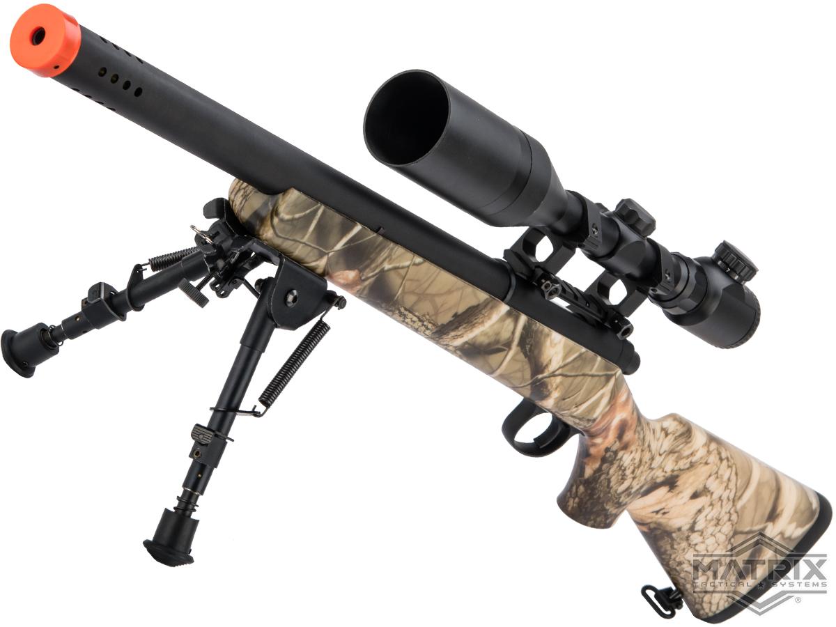 Matrix Bolt Action Sniper Rifle w/ Bull Barrel by Snow Wolf (Color: Camo / Short Barrel)