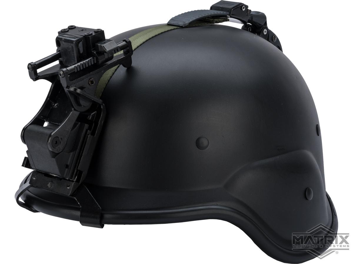 Matrix M88 Style Airsoft Helmet with Night Vision Mount (Color: Black)