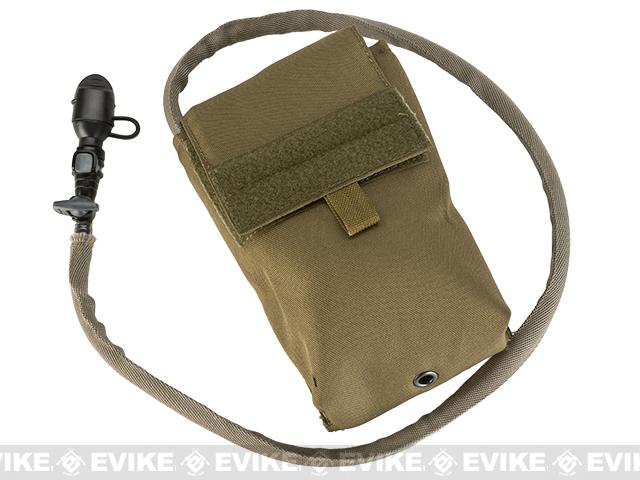 TMC 27oz Tactical MOLLE Double-Insulated Hydration Pouch with Bladder (Color: Coyote Brown)