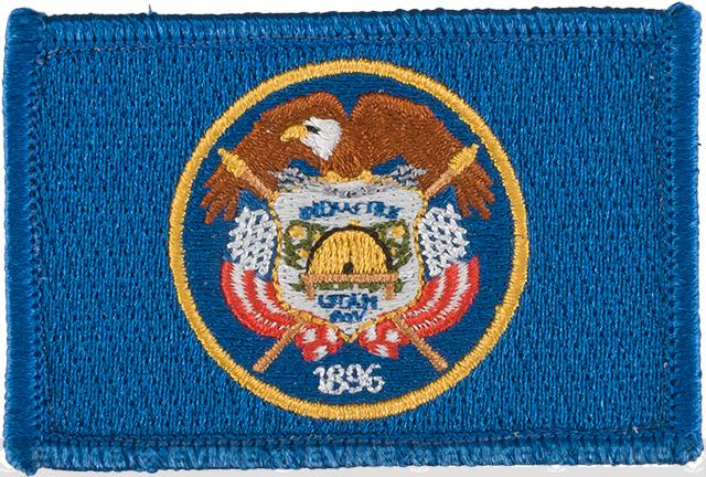 Matrix Tactical Embroidered U.S. State Flag Patch (State: Utah The Beehive State)