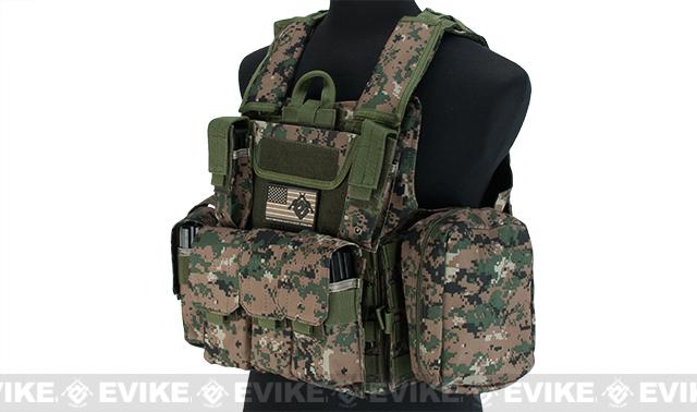 Matrix USMC Style C.I.R.A.S. Type Force Recon Tactical Vest (Color: Digital Woodland)