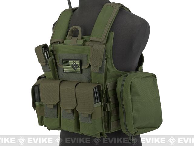 Matrix USMC Style C.I.R.A.S. Type Force Recon Tactical Vest (Color: OD  Green)