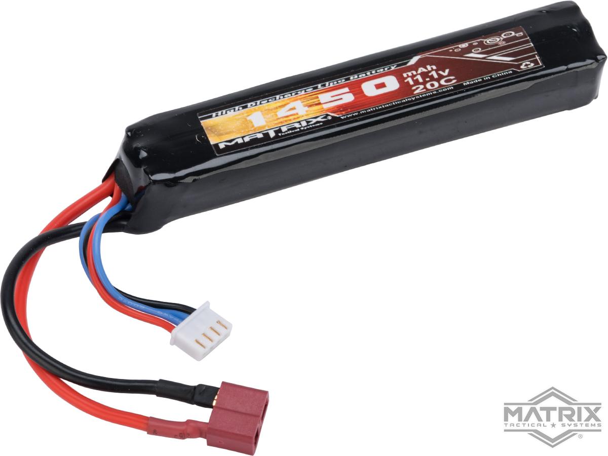 Matrix High Performance 11.1V Stick Type Airsoft LiPo Battery (Model: 1450mAh - 20C / Deans)