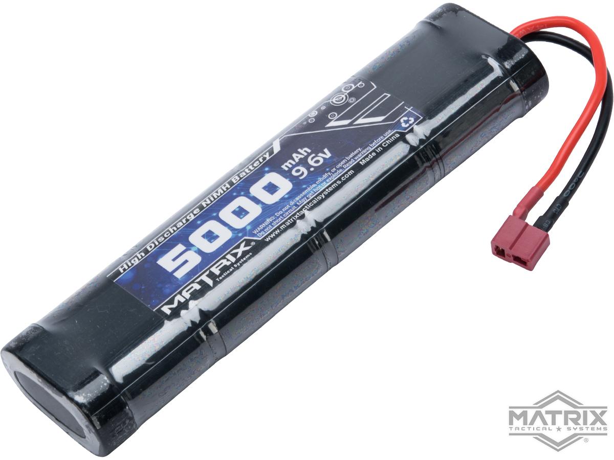 Matrix High Output Large Type Airsoft NiMH Battery (Configuration: 9.6V / 5000mAh / Standard Deans)