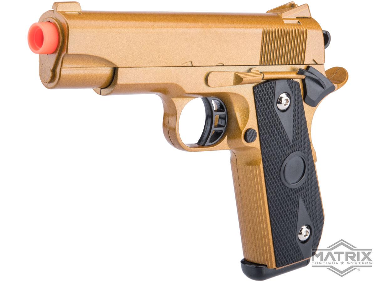 Avengers Vigor Series Heavyweight Airsoft Spring Pistol (Model: 1911 CF / Gold)