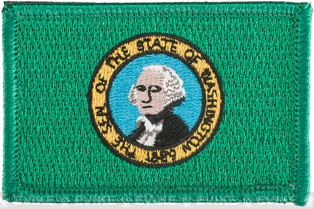 Matrix Tactical Embroidered U.S. State Flag Patch (State: Washington The Evergreen State)