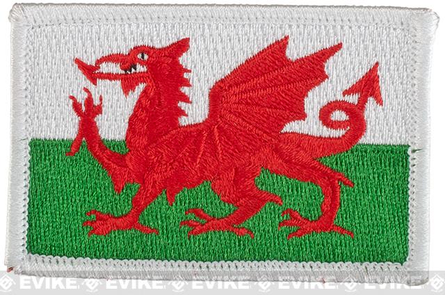 Matrix Country Flag Series Embroidered Morale Patch (Country: Wales)