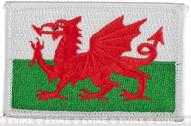 Matrix Country Flag Series Embroidered Morale Patch (Country: Wales)