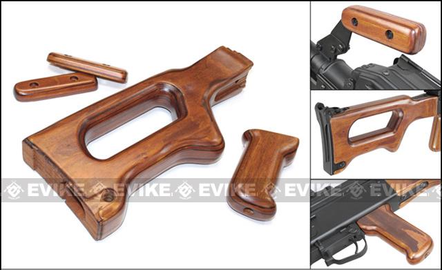 Matrix High Grade Real Wood Furniture Set for Echo1 HMG A&K PKM SAW Series Airsoft AEG