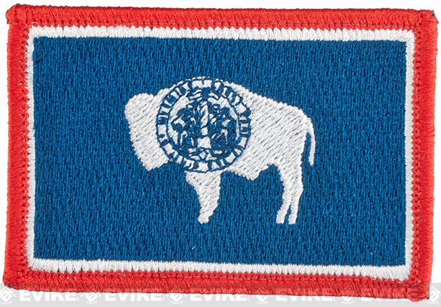 Matrix Tactical Embroidered U.S. State Flag Patch (State: Wyoming The Equality or Cowboy State)