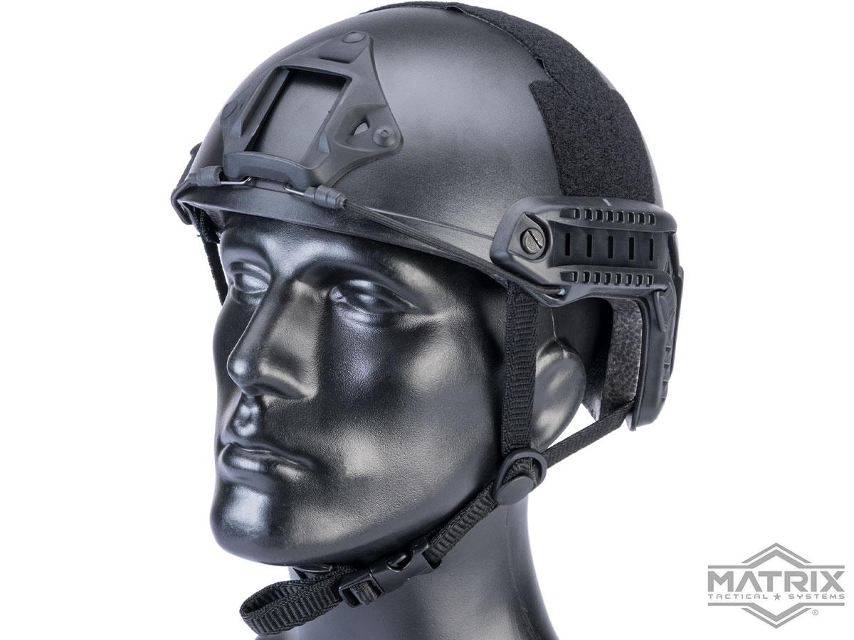 Matrix Basic High Cut Ballistic Type Tactical Airsoft Bump Helmet (Color: Black)