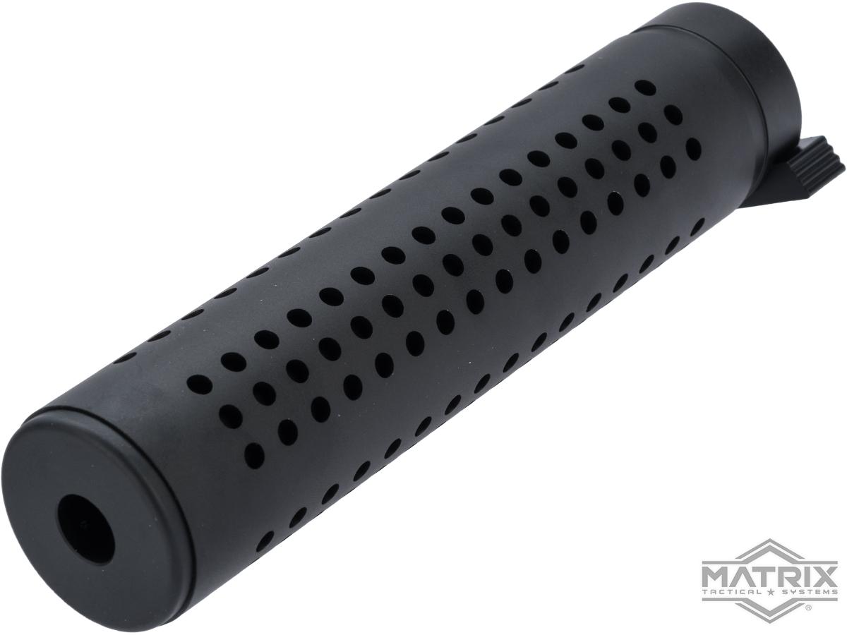 Matrix QD Style Mock Suppressor for Airsoft Rifles (Color: Black)