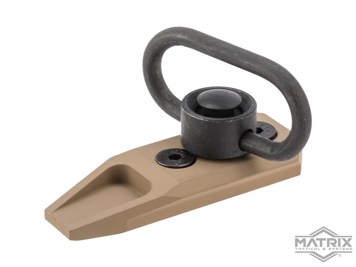 Matrix Sling Mount w/ QD Sling Swivel for KeyMod Handguards (Color: Dark Earth)