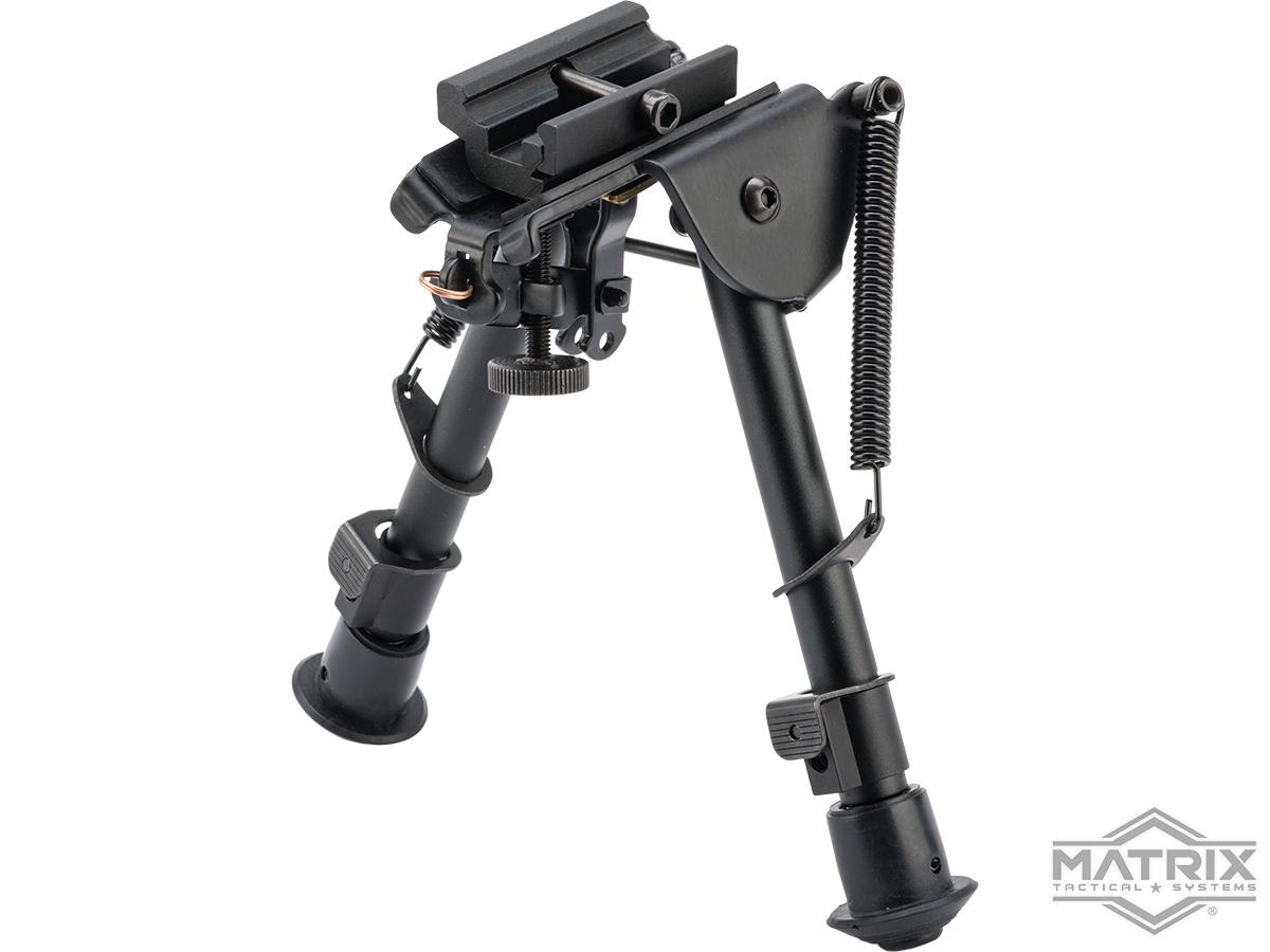 Matrix 6" Retractable Harris Type Bipod w/ Swivel Lock and RIS Adapter