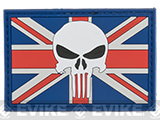 United Kingdom Skull  PVC Morale Patch - Subdued