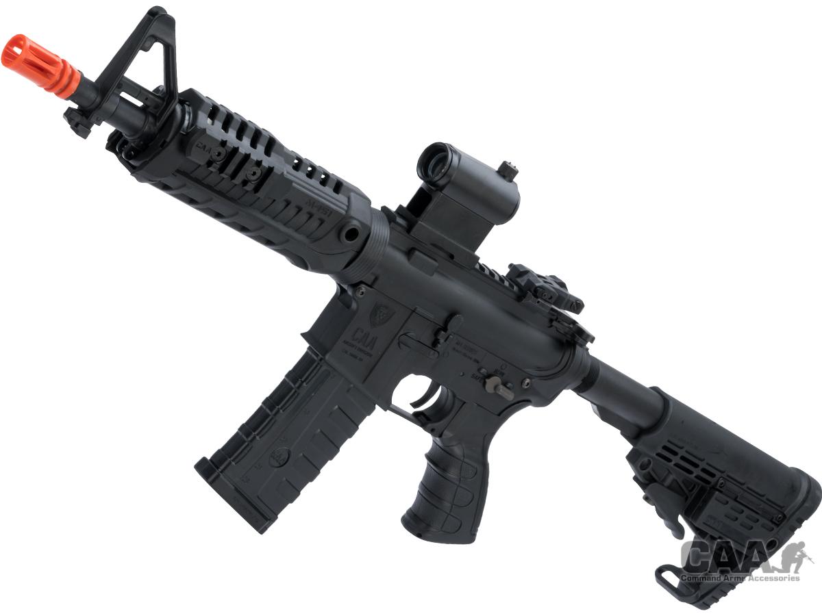 CAA Licensed M4 Airsoft AEG Rifle by King Arms (Model: CQB / Black)